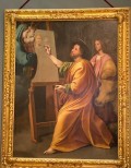 San Luca painting the Virgin, is the showpiece of the Exhibition