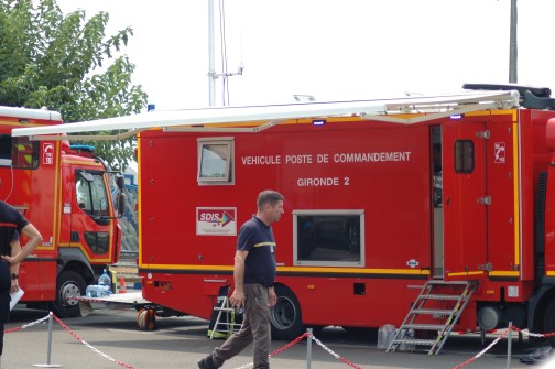 Incendie de Saumos en Gironde Fin Juillet ©cliché non libre de droit